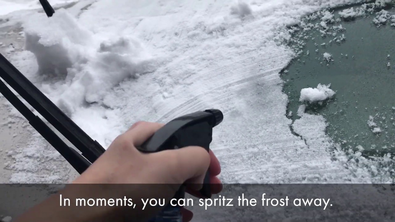 How to clean a frozen windshield YouTube