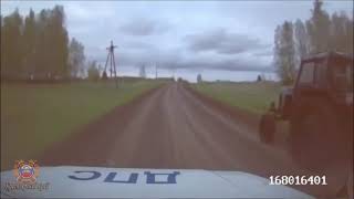 Пьяный тракторист устроил гонки с полицией в Красноярском крае