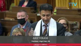 MP Arif Virani for Parkdale- High Park introduces Sikyong Penpa Tsering in the House of Commons