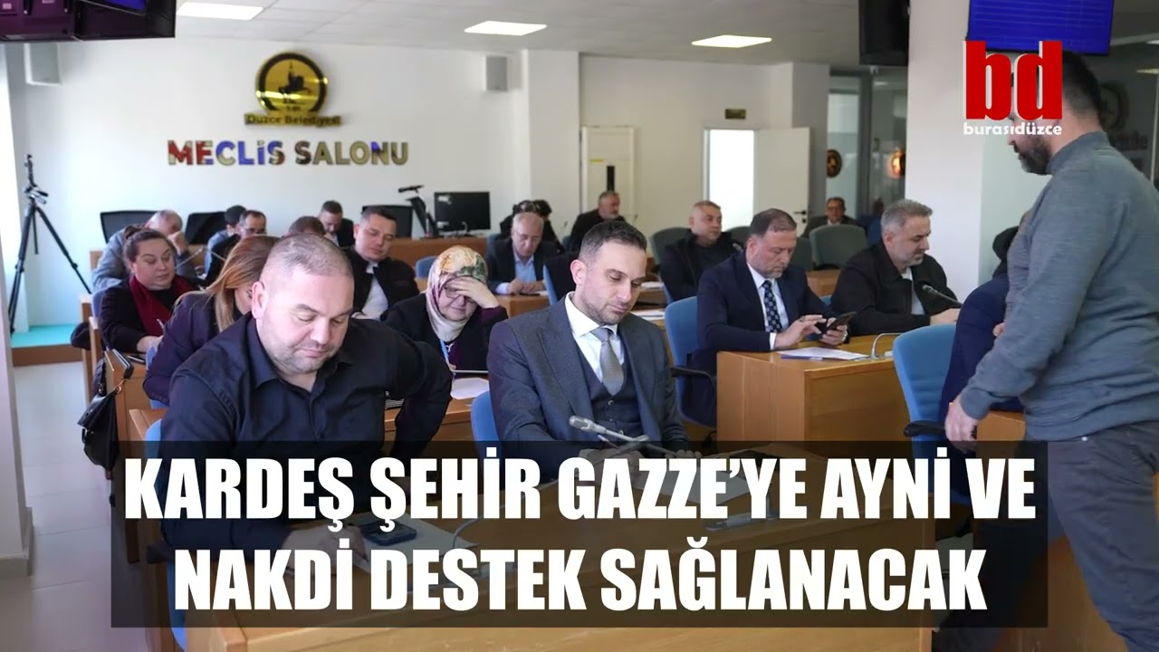 KARDEŞ ŞEHİR GAZZE’YE AYNİ VE NAKDİ DESTEK SAĞLANACAK