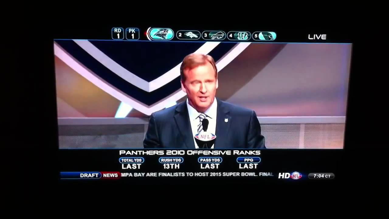 Cam Newton 2011 NFL Draft 1st Overall Pick (HD) - YouTube