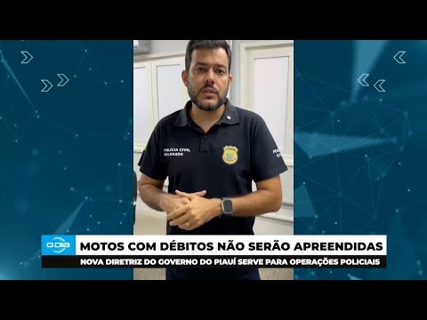 Governo do Piauí determina que motos com débitos não sejam apreendidas pela Polícia 30 05 2025