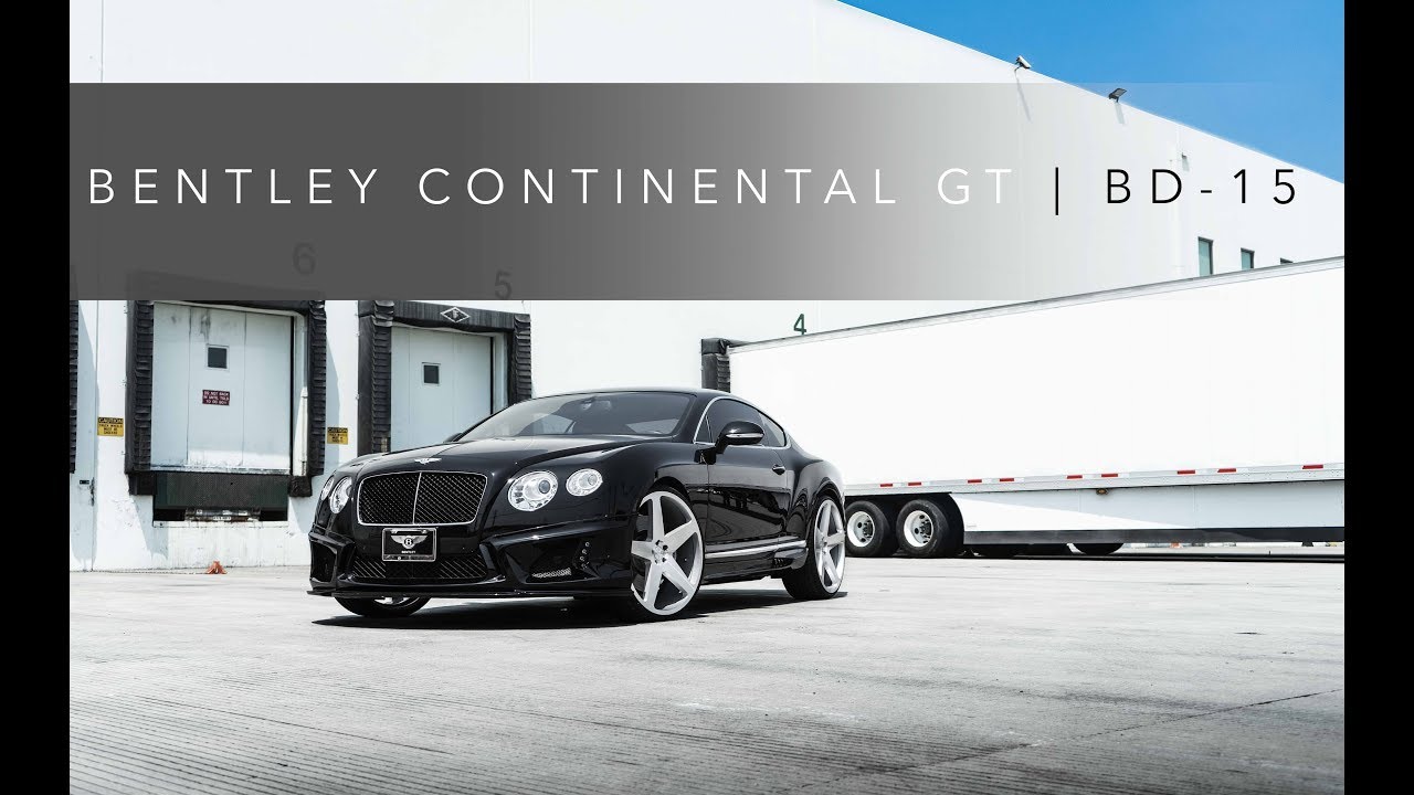 Bentley Continental GT Coupe Blaque Diamond BD15 YouTube
