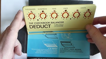 The Checkbook Balancer, a small two-sided adding machine