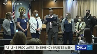 'Emergency Nurses Week' proclaimed in Abilene