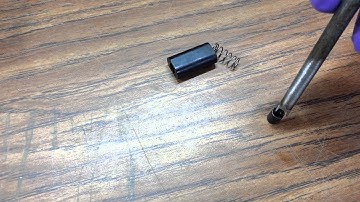 AR15 Bullet Button tool made with a nail