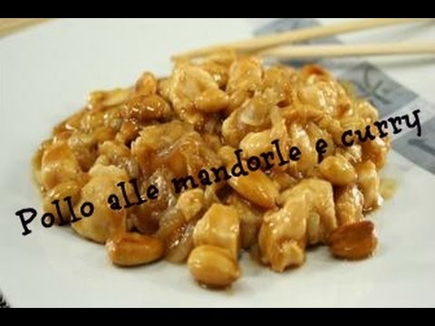 Pollo alle mandorle e curry!!