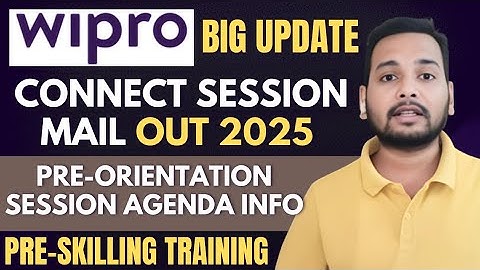 Wipro Connect Session 2025 🚨 Training & Onboarding Mail Explained
