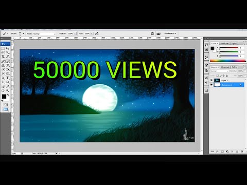 Photoshop Drawing Tutorial for Beginners (Malayalam)with English Subtitles