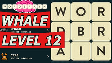 WordBrain Whale Level 12 Answers (Android/IOS)