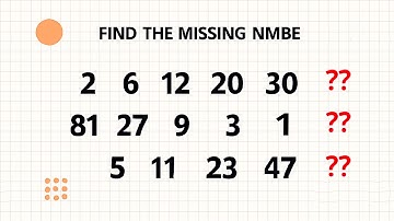 ⏱️ You Have 20 Seconds! Find The Missing Number in This Sequence