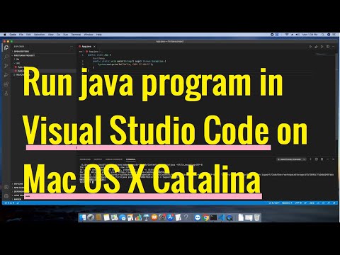 Running a java program in Visual Studio Code on Mac OS X Catalina | Java Setup VS Code