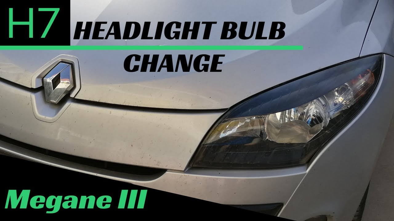 Headlight Bulb Change How To Replace It On Renault Megane 3 Youtube