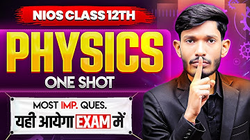 NIOS Class 12th Physics Most Important Questions with Solutions | Pass 100% | NO Fail