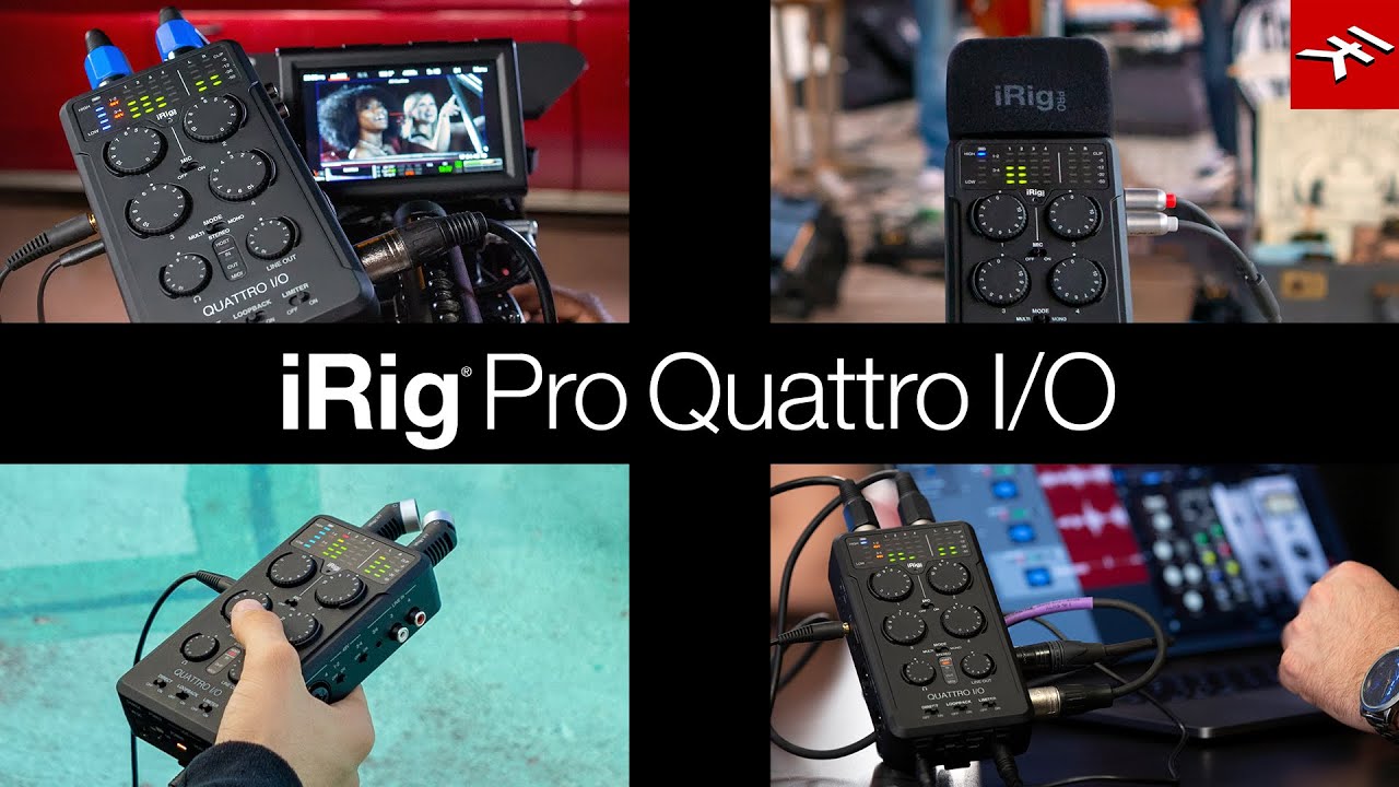 iRig Pro Quattro I/O   4 input professional field recording