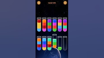 Water Sort Game Level - 142 Without Boosters | Puzzle Games #entertainment #puzzle #games