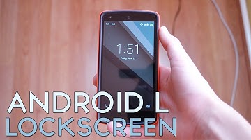 Android L on Google Nexus 5 - Lockscreen