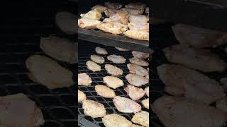 SMOKED WINGS LOADING ⏳……. #wings #chickenwings #smoker #grilling