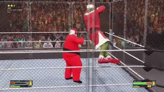 (WWE 2k22) Santa clause vs the grinch because why not