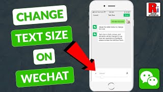 How to Change Text Size on WeChat screenshot 2