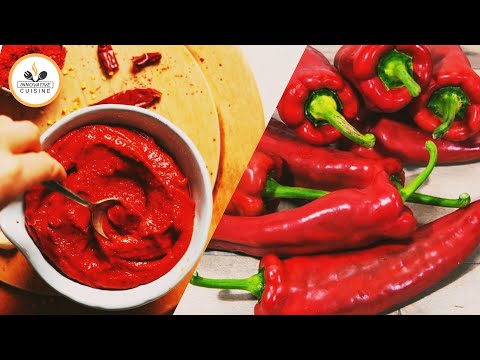 Red Pepper Paste | How to make Red Pepper Paste  | Paprika Paste Recipe | Turkish Red Pepper Paste