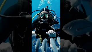 Enjoying my day with fishes under the sea #shorts #scubadiver