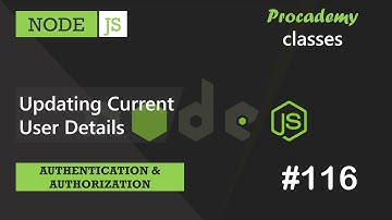 #116 Updating Current User Details | Authentication & Authorization | A Complete NODE JS Course