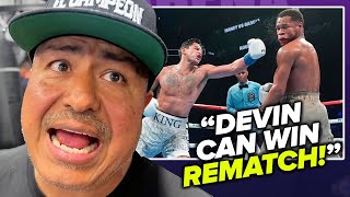 Robert Garcia advises Devin Haney to take year off after Ryan Garcia loss