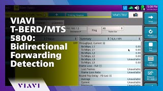 VIAVI T-BERD/MTS 5800: Bidirectional Forwarding Detection