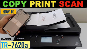 Canon Pixma TR7620a Scanning, Printing & Copying Video.