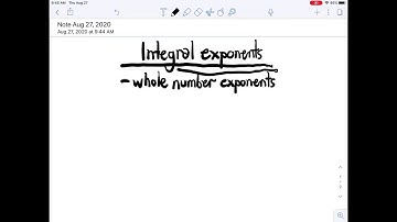 Integral exponents