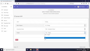 Tutorial E-learning SMK IT Badra - Bagian Guru Bikin materi Part 1