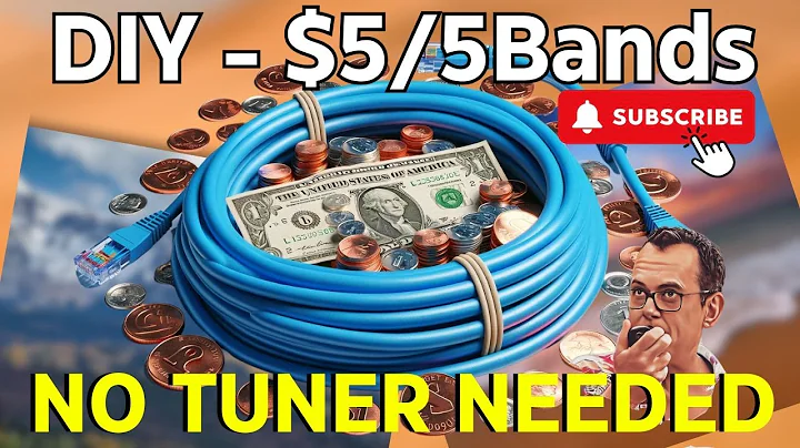 $5 DIY Ham Radio Antenna – 5 Bands, No Tuner Needed! 💵🛠️📻⚡️#antenna #hamradio #hf #hamradioantenna