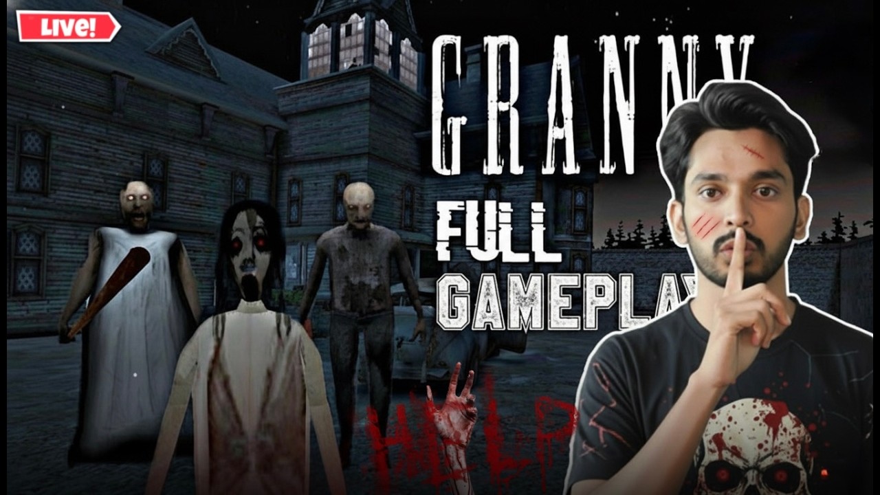 GRANNY HORROR LIVE ☠️ ESCAPE IF YOU CAN | SCARY GAMEPLAY