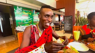 African Maasai Tribesman Trying Tacos for the First Time
