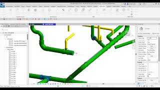 Align the branch with Main element in Revit