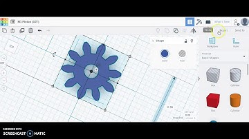 Create M1 10T Pinion Gear Using TinkerCAD Shape Generator