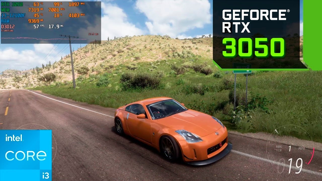 Forza Horizon 5 : RTX 3050 8GB + i3-12100F : Ultra Graphics