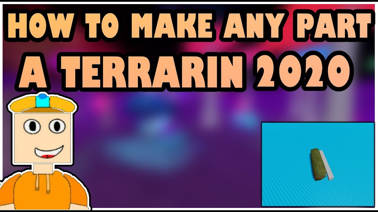 How to Make any Part a Terrain | Roblox Studio 2021 - YouTube