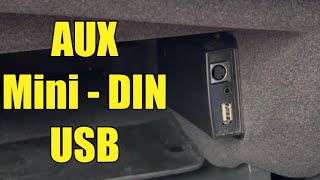 Find the AUX, USB and Mini-DIN in a Renault Laguna 3 2007 - 2015