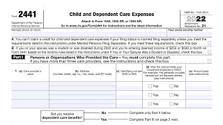 IRS Form 2441 walkthrough  ARCHIVED COPY  READ COMMENTS ONLY