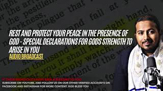 Draw Strength in the Presence of God, Special Declarations for Strength to Arise