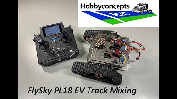 FlySky PL18 EV Track Mixing for Bulldozers, Tanks, Robots & More