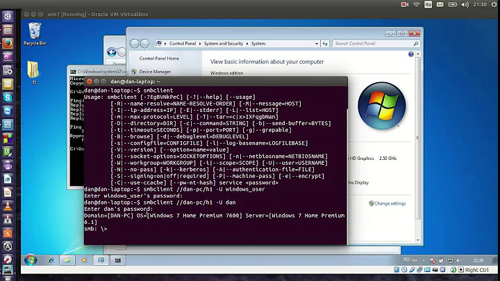 How to access windows share from Linux