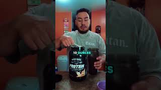 Taste testing the @blackmagicsupply6051 Horchata protein powder 🥛