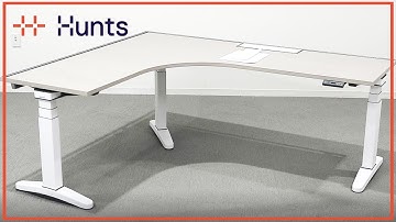 Ology 120 Degree Pentagon Height Adjustable Desk - Installation Video
