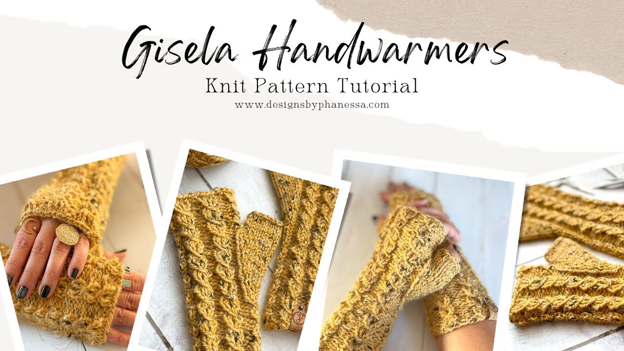 Knit Gisela Hand Warmers Pattern Tutorial