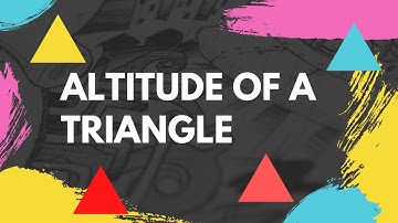 Altitude of a triangle in Hindi || Construction & Activity