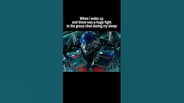 The Group Chat War While I Was Asleep... | 4K #transformers #memes #optimusprime #4k
