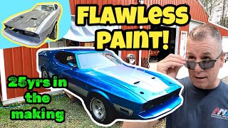 Amazing transformation on this 1973 Mustang Mach 1. Wrapping up a 25 year restoration project.